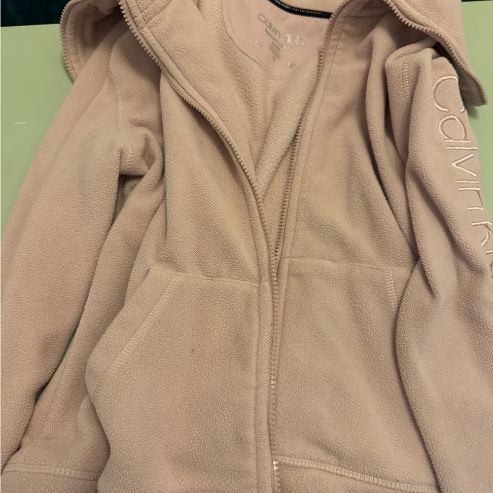 Calvin Klein Women’s Light Pink Fleece Jacket